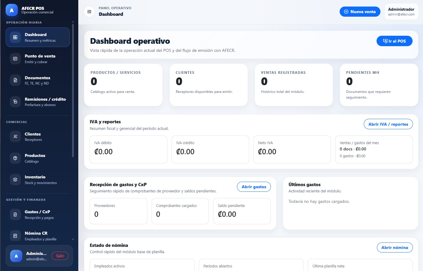 POS operativo + gestión comercial integrada